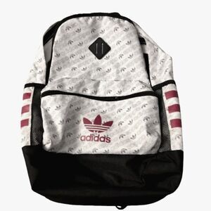 ADIDAS ORIGINALS Unisex Base Fits Laptop 13" Collage School Backpack Red / White